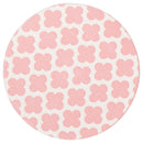 Pink Blue Clover Quatrefoil 2.75 x 2.75 Absorbent Ceramic Car Coasters Pack of 2