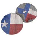 Texas Red White and Blue Patriotic 2.75 x 2.75 Absorbent Ceramic Car Coasters Pack of 2