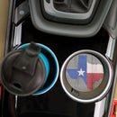 Texas Red White and Blue Patriotic 2.75 x 2.75 Absorbent Ceramic Car Coasters Pack of 2
