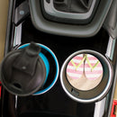 Flip Flop Kind of Girl Pink Flips 2.75 x 2.75 Absorbent Ceramic Car Coasters Pack of 2
