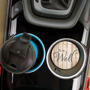 It is Well with My Soul on Faded Sheet Music 2.75 x 2.75 Absorbent Ceramic Car Coasters Pack of 2
