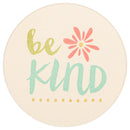 Choose Love, Be Kind Cursive Floral Hearts 2.75 x 2.75 Absorbent Ceramic Car Coasters Pack of 2