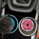 Pink Daisies 2.75 x 2.75 Absorbent Ceramic Car Coasters Pack of 2