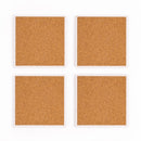 Love Faith Grace Hope Distressed Wood Look 4 x 4 Absorbent Ceramic Coasters Set of 4