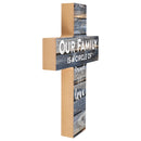 P. Graham Dunn Our Family is a Circle of Strength and Love Rustic 7 x 5 Wood Wall Art Cross Plaque