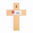 P. Graham Dunn Faith Hope & Love Floral Whitewash 5 x 7 Solid Pine Wood Wall Hanging Cross