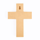 P. Graham Dunn Faith Script Greenery Whitewash 5 x 7 Solid Pine Wood Wall Hanging Cross