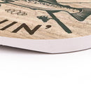 Wishin I was Fishin Natural Brown 2.75 x 2.75 Absorbent Ceramic Car Coasters Pack of 2