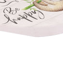 Dont Hurry Be Happy Tan 2.75 x 2.75 Absorbent Ceramic Car Coasters Pack of 2