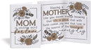 P. Graham Dunn Mom Word Love Classic White 8 x 6 MDF Wood Tabletop Folding Keepsake Card
