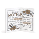 P. Graham Dunn Mom Word Love Classic White 8 x 6 MDF Wood Tabletop Folding Keepsake Card