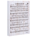 It Is Well With My Soul Sheet Music White 6 x 7 Inch Solid Pine Wood Heavenly Hymn Wall Plaque
