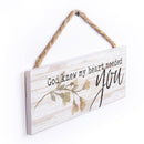 P. Graham Dunn God Knew Heart Needed You Whitewash 10 x 3.5 Inch Pine Wood Slat Hanging Wall Sign