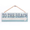 P. Graham Dunn to The Beach Arrow Nautical Blue 10 x 4 Pine Wood Hanging D‚âàŒ©cor String Sign