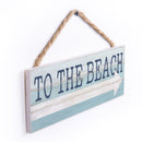 P. Graham Dunn to The Beach Arrow Nautical Blue 10 x 4 Pine Wood Hanging D‚âàŒ©cor String Sign