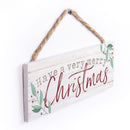 P. Graham Dunn Have A Verry Merry Christmas Rosy Red 10 x 3.3 Pine Wood Christmas String Sign