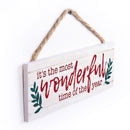 P. Graham Dunn Its The Most Wonderful Time of The Year Red 10 x 3.3 Wood Christmas String Sign