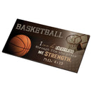 P. Graham Dunn Basketball I Can Do Everything Through Him Wooden Sign with Jute Rope Hanger