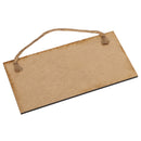 As For Me and My House Wooden Sign with Jute Rope Hanger