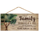 P. Graham Dunn Our Family Like Branches on a Tree 5 x 10 Wood Plank Design Hanging Sign