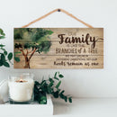 P. Graham Dunn Our Family Like Branches on a Tree 5 x 10 Wood Plank Design Hanging Sign