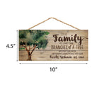 P. Graham Dunn Our Family Like Branches on a Tree 5 x 10 Wood Plank Design Hanging Sign