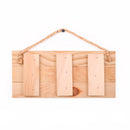 P. Graham Dunn Beach Rules Relax Unwind Enjoy Weathered 5 x 10 Wood Plank Design Hanging Sign