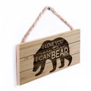 P. Graham Dunn Love You More Than I Can Bear Natural 10 x 4.5 Wood Wall Hanging Plaque Sign