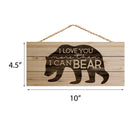 P. Graham Dunn Love You More Than I Can Bear Natural 10 x 4.5 Wood Wall Hanging Plaque Sign