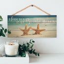 P. Graham Dunn Love You to Beach and Back Starfish Printed 10 x 4.5 Wood Wall Hanging Plaque Sign