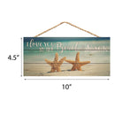 P. Graham Dunn Love You to Beach and Back Starfish Printed 10 x 4.5 Wood Wall Hanging Plaque Sign