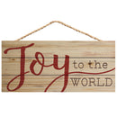 P. Graham Dunn Joy to The World Natural 10 x 4.5 Wood Christmas Wall Hanging Plaque Sign