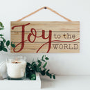 P. Graham Dunn Joy to The World Natural 10 x 4.5 Wood Christmas Wall Hanging Plaque Sign