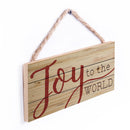 P. Graham Dunn Joy to The World Natural 10 x 4.5 Wood Christmas Wall Hanging Plaque Sign