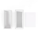 Moms Kitchen Homemade Meals Classic White 7 x 5 MDF Wood Recipe Holder Box