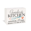 Grandmas Kitchen Seasoned Classic White 8 x 6 MDF Wood Kitchen Utensil Holder