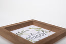 P. Graham Dunn Choose Happy Greenery Wreath 7 x 7 Inch Pine Wood Framed Wall Art Plaque
