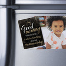 Good Morning This Is God Distressed Wood Look 2.5 x 3.5 Inch Wood Lithograph Magnet