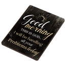 Good Morning This Is God Distressed Wood Look 2.5 x 3.5 Inch Wood Lithograph Magnet