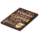 All I Need Is Coffee & Jesus Distressed Wood Look 2.5 x 3.5 Inch Wood Lithograph Magnet