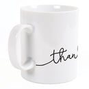 Thankful Script Design White 15 Ounce Ceramic Coffee Mug