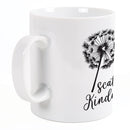 P. Graham Dunn Scatter Kindness Dandelion White 5.5 x 4.5 Ceramic 15 Ounce Coffee Mug