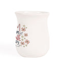 P. Graham Dunn Mom Caffeine Prayer Classic White 16 Ounce Porcelain Ceramic Handwarmer Cozy Mug