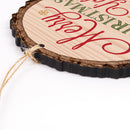 P. Graham Dunn Merry Christmas Yall Snowflakes Rustic Bark Look Wood Christmas Ornament