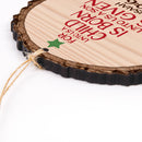 Unto Us a Child is Born Luke 2:11 Wood Tree Bark 4 inch Christmas Tree Ornament, Multicolor, 3.5 x 3.75