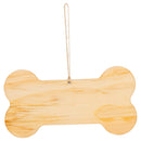 P. Graham Dunn We Woof You A Merry Christmas Bone White 5.2 x 2.7 Wood Christmas Ornament
