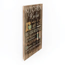 P. Graham Dunn Kitchen Rules Distressed 24 x 14 Wood Pallet Wall Art Sign Plaque