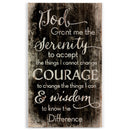 P. Graham Dunn Serenity Prayer Black and White Distressed 24 x 14 Wood Pallet Wall Art Sign Plaque