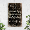 P. Graham Dunn Serenity Prayer Black and White Distressed 24 x 14 Wood Pallet Wall Art Sign Plaque