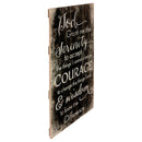 P. Graham Dunn Serenity Prayer Black and White Distressed 24 x 14 Wood Pallet Wall Art Sign Plaque